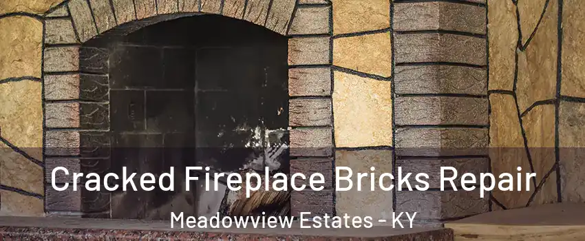 Cracked Fireplace Bricks Repair Meadowview Estates - KY