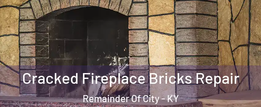 Cracked Fireplace Bricks Repair Remainder Of City - KY