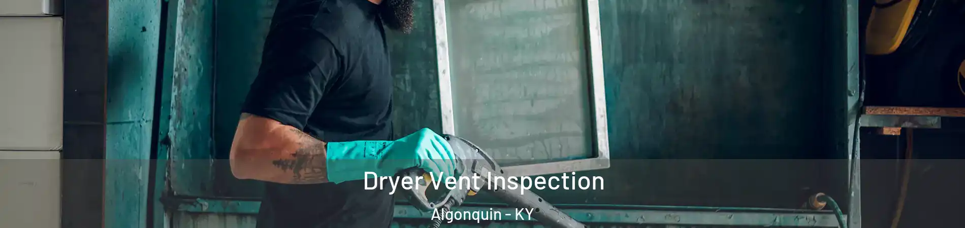 Dryer Vent Inspection Algonquin - KY