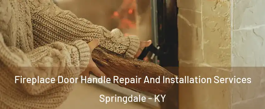 Fireplace Door Handle Repair And Installation Services Springdale - KY