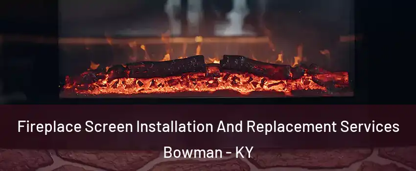 Fireplace Screen Installation And Replacement Services Bowman - KY
