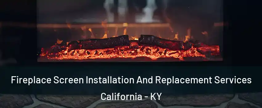 Fireplace Screen Installation And Replacement Services California - KY