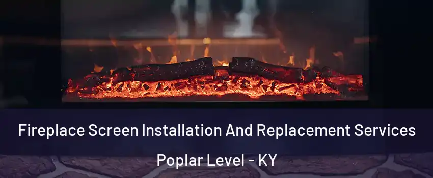 Fireplace Screen Installation And Replacement Services Poplar Level - KY