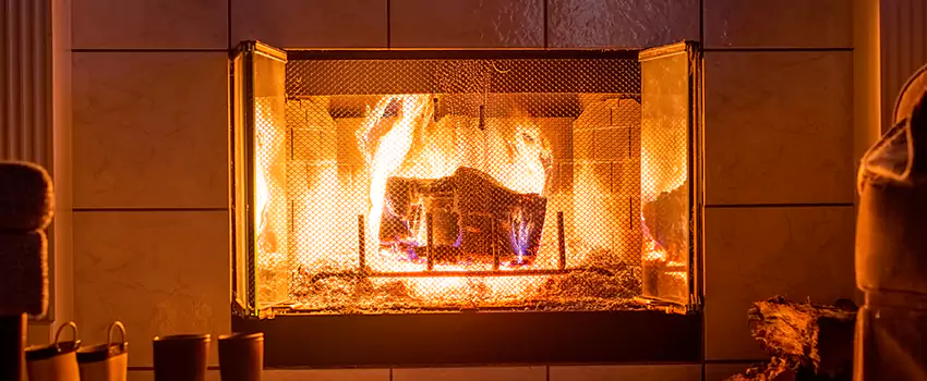 Mendota Hearth Landscape Fireplace Installation in Rockcreek Lexington Road, Kentucky